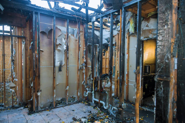 Professional Fire Damage Removal technician working in Moberly, MO